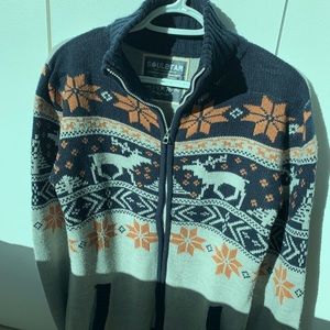 Medium mens full zip sweater